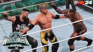 WWE 2K24: Randy Orton vs Logan Paul vs Kevin Owens WrestleMania 40 | Prediction Highlights