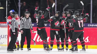 Highlights from Canada vs. Czechia in the 2024 IIHF Women’s World Championship semifinals