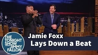 Jamie Foxx Lays Down a Beat