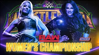 Alexa Bliss VS Nia Jax Raw Women's Championship Wrestlemania 34 2018 Match card