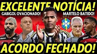 EXCELENTE NOTÍCIA NO FLAMENGO! ALEX SANDRO DIZ SIM! ACORDO FECHADO! GABIGOL OVACIONADO! FOI DECIDIDO