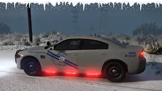 SNOWY DAY PATROL!!! | NEVADA Highway Patrol | GTA 5 LSPDFR