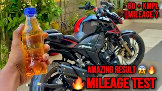 TVS Apache RTR 200 4v bs6 2022 Mileage Test || urban mode || amazing result🔥🔥