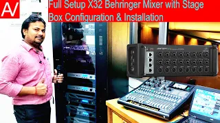 X32 Behringer Audio Mixer  with Stage BOX  Full Testing Video