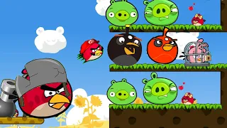 Angry Birds Cannon 3 - BLAST THE BOMBER BIRD TO FORCE OUT ALL HUGE PIGGIES!