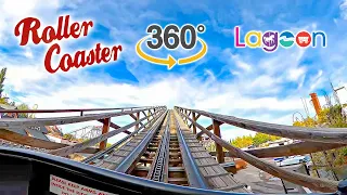 VR 360 Roller Coaster On Ride Front Seat POV Lagoon 2023 09 30