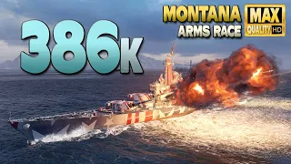 Battleship Montana: 48% win rate player with an fantastic result - World of Warships