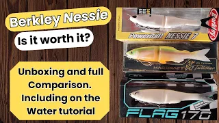 Unboxing New Berkley Nessie. Does it compare to the Flag and Megabass? On the water comparison.