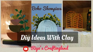 3 Simple Diy Ideas With Clay ।। Beautiful Diy With Mouldit Clay ।। Clay Craft Ideas ।।