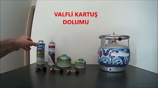 Kamp Gaz Kartuş Dolum Aparatı Kullanımı Vidalı & Valfli