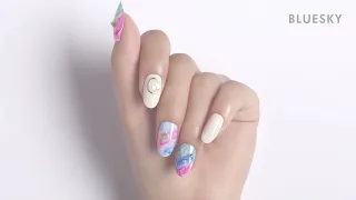 Marble Nageldesign | Marmor Nageldesign Tutorial | BLUESKY Aquacolor Nail Pen