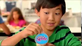 Gogurt Yoplait commercials- kids go flat when they slurp gogurt 2012