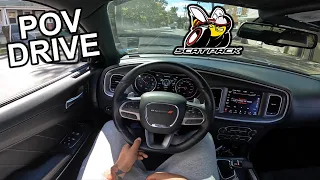 CHARGER SCATPACK POV (CITY DRIVE) | LOUD DOWNSHIFTS AND POPS