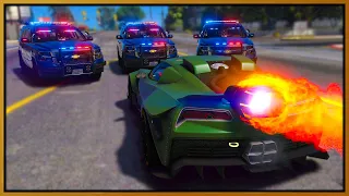 GTA 5 Roleplay - trolling cops in FASTEST JET CAR | RedlineRP