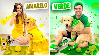 VERDE E AMARELO POR UM DIA COM OS CACHORROS! - Maloucos