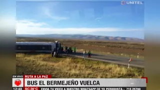 Bus ‘El Bermejeño’ volcó y se registró el fallecimiento de una personas