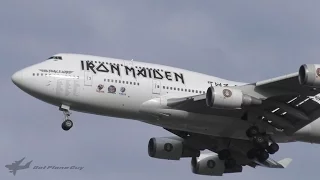 Iron Maiden 'Ed Force One' Boeing 747-428 Landing at Brisbane Airport