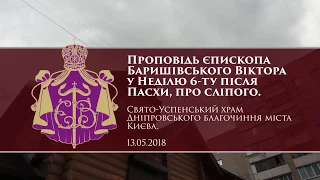 Проповідь єпископа Баришівського Віктора у Неділю 6-ту, про сліпого.