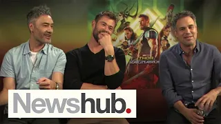 Taika Waititi, Chris Hemsworth, Mark Ruffalo discuss Thor: Ragnarok for 11 minutes  | Newshub