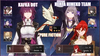 First Time Clear - Kafka DOT & Herta Himeko Pure Fiction 4 | Honkai Star Rail 1.6.2