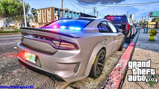 Playing GTA 5 As A POLICE OFFICER Gang Unit Patrol🔥🔥||  GTA 5 Lspdfr Mod|  4K