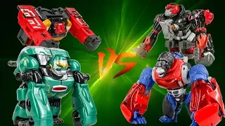 PowerRangers Animal Jungle WildForce Gorilla VS Transformers OptimusPrimal Transformation