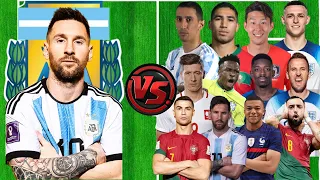 Messi VS 2022 World Cup Legends 😯🔥(Ronaldo, Neymar, Mbappe, Hakimi)