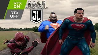 The Flash vs Superman: RTX ON vs RTX OFF (Justice League Meme)