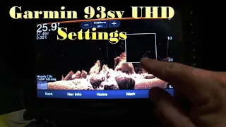 Garmin Fish Finder settings for kayak fishing