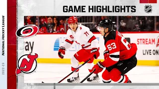 Hurricanes @ Devils 3/12 | NHL Highlights 2023