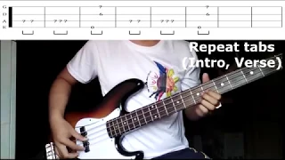 Bullet in the head(Rage Against the Machine) - BASS COVER with TABS. Super Easy.