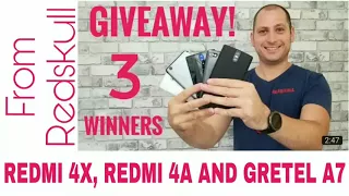 RedMi 4X, Redmi 4A and Gretel A7 International Giveaway by Redskull