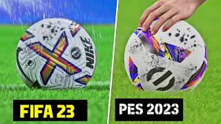 FIFA 23 vs eFootball 2023 - Direct Comparison 🔥 Graphics, Facial, Animation, Gameplay | Fujimarupes