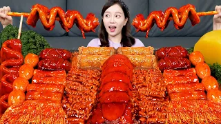 [Mukbang ASMR] Daechang & Spicy Lobster Seafood Tteokbokki Beef Intestines korean ramen Ssoyoung