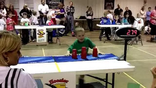 5 year old sport stacker: 3 world records!