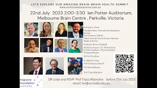 Brain Health Summit on 22nd July 2pm - 3:30pm