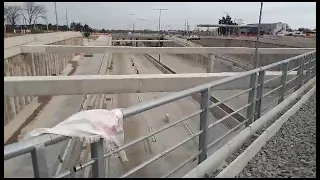 Ferrocarril Central. Máquinas trabajando.