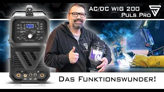 STAHLWERK AC/DC WIG 200 Puls Pro - das multifunktionale WIG-Schweißgerät - wichtigsten Funktionen