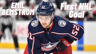 Emil Bemstrom #52 (Columbus Blue Jackets) first NHL goal Nov 7, 2019