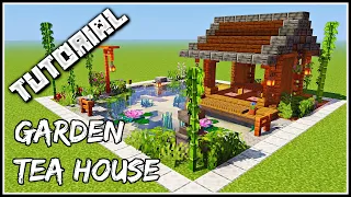 How To Build A Garden Tea House | Minecraft Tutorial