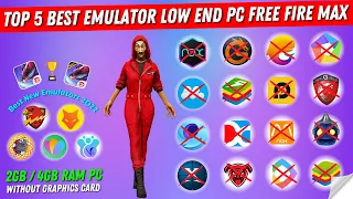 Top 5 Best New Emulators For Free Fire/Free Fire MAX Low End PC - Without Graphics Card