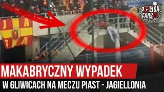 Makabryczny wypadek w Gliwicach na meczu Piast - Jagiellonia (08.11.2019 r.)