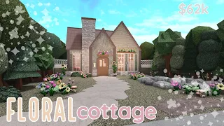 floral cottage || bloxburg speed build