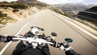 Bike Ride in Swiss Alps | Sustenpass [4K, RAW Onboard BMW S1000R, SC Project Exhaust Sound]