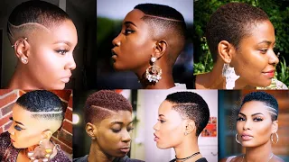 100 + Bald Shaved and Low-Cut Hairstyles For Black Women | Striking Low-Cut Hairstyles Ideas