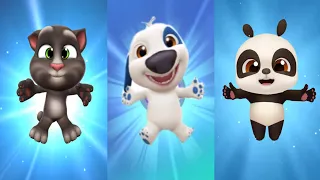 Happy Birthday My Talking Tom 2 Vs My Talking Hank 2 Vs My Talking Panda 2 | Level 20