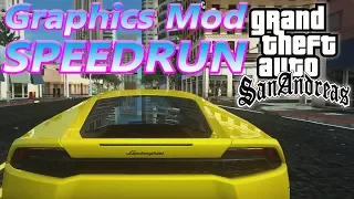 GTA San Andreas 2018 Graphics Mod FULL GAME Speedrun | DirectX 2.0