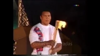 Muhammad Ali enciende la antorcha de inaguracion ATLANTA 1996 a sus 54 años