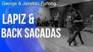 Advanced tango pattern with lapiz and back sacadas: George and Jairelbhi Furlong.