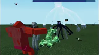 Mutant zombie vs mutant creeper vs mutant skeleton vs mutant enderman